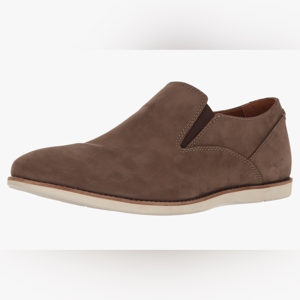 Clarks Rich Brown Slip-On Loafers
